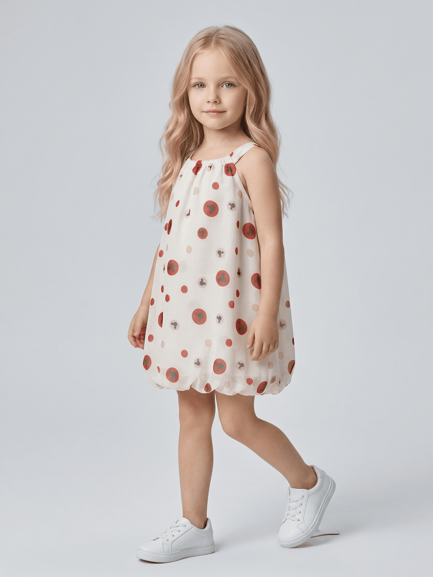 Kids Floral Print Dress for Baby Girl